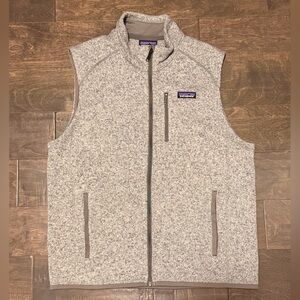Patagonia Heathered Gray Zip-Up Vest